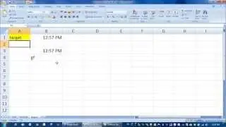 Set a timestamp function in Excel to force an exact time into a cell