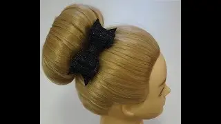 A bow made of glitter foamiran