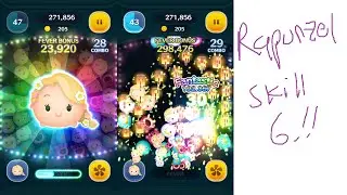 Ultimate Tsum Tsum - Rapunzel Skill 6 - Gameplay and Fuckups