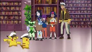 Zoroark transformed into captain pikachu - pokemon horizon englishdub
