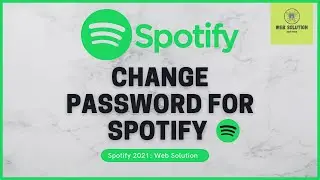 How to Change Spotify Password || Web Solution