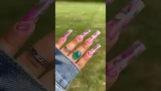 I PUT REAL FLOWERS IN MY NAILS 😱🌸💅🏼 #anacrylics #nails