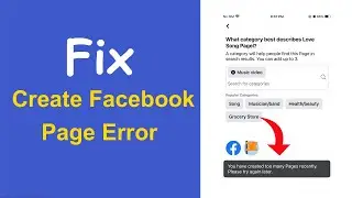 How to Fix you have created too many pages recently. please try again later 2022
