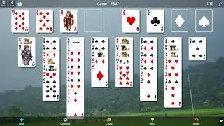 FreeCell Game #347 SOLVED/ Microsoft Solitaire Collection