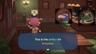 [ACNH] Inviting Brewster to the Roost!  Loving Resetti’s Big Personality!