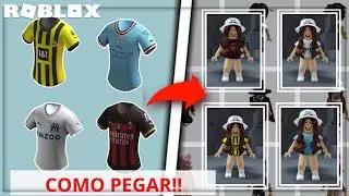 ITEM GRÁTIS!! COMO PEGAR BLUSAS DE FUTEBOOL 3D GRÁTIS NO ROBLOX!!