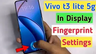 Vivo t3 lite 5g Me Fingerprint kaise lagye | How to set Fingerprint sensor in vivo t3 lite 5g