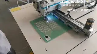 Cotton Coat Quilting Waving Design Stich By Jack Template Sewing Machine.