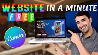 How to Create a WEBSITE 💻 in Canva for FREE-2024(For Beginners)