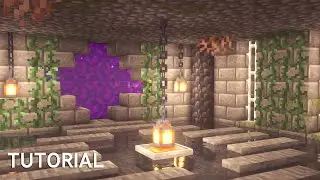 Minecraft: How to Build Nether Portal Dungeon Tutorial | Build Tutorial
