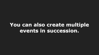 Tutorial: Manually Creating Events