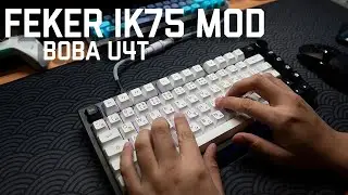 FEKER IK75 + lubed BOBA U4T + PC PLATE + EVERGLIDE v3 Stabs MOD