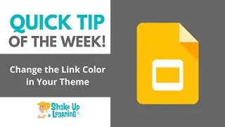 Google Slides Quick Tip: Change the Link Color of Your Google Slides Theme