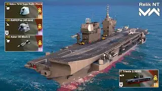 IT Trieste (L9890) - Gacha Carrier Review And Gameplay - Modern Warships
