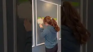DIY tip for hanging bulky mirrors and pictures- perfect the first time
