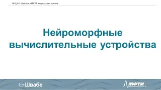 Нейроморфные вычислительные устройства.  Выступление Лорана Акопяна о проектах НИЦ АО "Швабе" в МФТИ