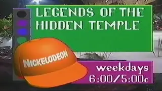 1995 Legends Of The Hidden Temple Nickelodeon Commercial