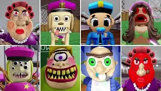 Baby Police Escape From Crazy 6 Scary Obby Games ( Police Girl Dog, Ariana's Concert, Uncle Stinky
