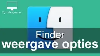 Finder: weergave opties