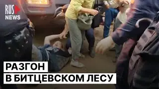 ⭕️ Жесткий разгон и задержание защитников Битцевского леса в Москве