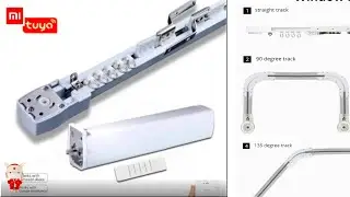 Tuya Wifi Curtain Motor Works With Google Home, Alexa Smart Life Customized Curtains track.