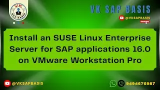 Install an SUSE Linux Enterprise Server for SAP applications 16.0 on VMware Workstation Pro