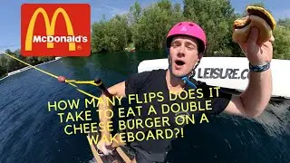 Cheese Burger flip challenge!!