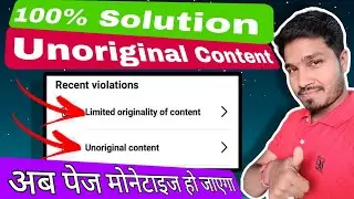 How to solve unoriginal content | Facebook Unoriginal Content | Unoriginal Content Issue Fix 2024