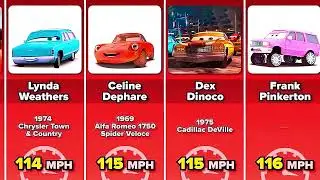 Top speed cars characters from fastest to slowest 