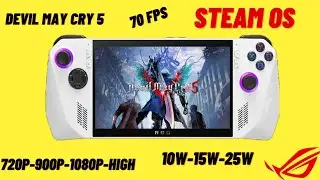 ASUS ROG ALLY STEAM OS | Devil May Cry 5 | Performans ve Batarya Testi