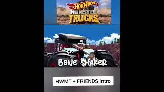 Hot Wheels Monster Trucks + FRIENDS INTRO #hotwheelsmonstertrucks #shorts