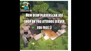 How to enable shop gui for deop players on you aternos server for free! :)
