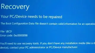 how to fix your pc/device needs to be repaired