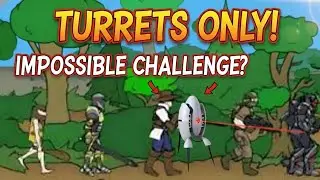 Can You Beat Age Of War with ONLY Turrets?!?