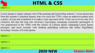 VERY SIMPLE ACCORDION MENU WITH HTML AND CSS-2020 | Cholun Shiki