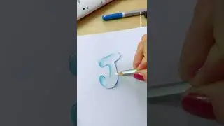 Desenhando letras: Julho | Laryssa Moura #shorts