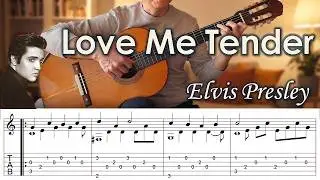 Love Me Tender / Elvis Presley - Fingerstyle Guitar | TAB