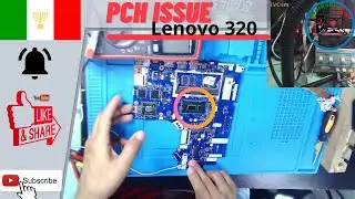 Lenovo ideapad 320-15ikb eg523 - No power, PCH Problem, 3volts always power is shorted