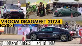 Vroom DragMeet |Day-02| Insane Cars & Bikes,Enthusiastic Vlog |Tamil|