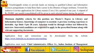 Library Trainee from IIM, Tiruchirappalli@newlibraryworld7087