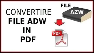 come aprire e convertire file azw in formato pdf senza programmi da pc computer