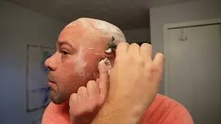 Beginning Head Shaving- Twig Razor - Gillette Nacet 