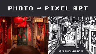 Photo as Pixel Art (Timelapse)