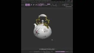 The teapot in ZBrush #digitalart #zbrush #cornacchia #3d #keyshot