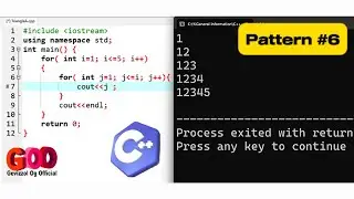 Print Number Triangle Pattern in C++ | Beginner-Friendly Tutorial for Loop Practice 🔥