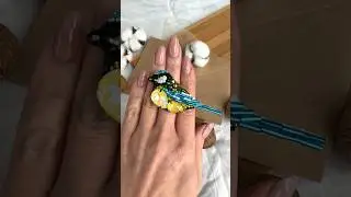 Брошь «Синичка» мастер-класс 