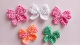ÇOK KOLAY! Örgü Fiyonk Yapımı🎀 Kolay ve Şık Tığ İle Fiyonk Nasıl Yapılır?🧶Sesli Adım Adım Anlattım!