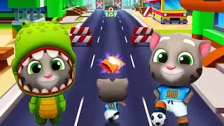 Restore The Planet, Football Tom Vs Dino Tom - Talking Tom Gold Run