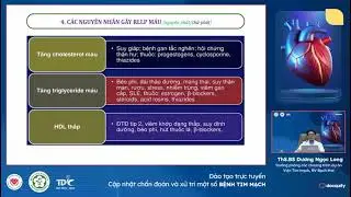 CẬP NHẬT CHẨN ĐOÁN & ĐIỀU TRỊ RỐI LOẠN LIPID MÁU P1