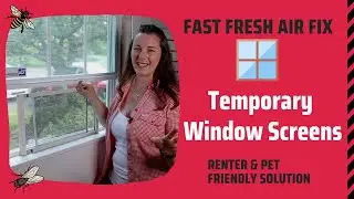 Temporary Window Screens - Fast fix for renter + Pet owners